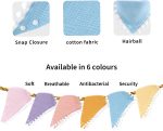 Mccotwe Muslin Baby Bibs Drool Teething Bibs Lap-shoulder Cloths Bibs 8-Layer Organic Cotton for Unisex Boys Girls Adjustable - Image 3